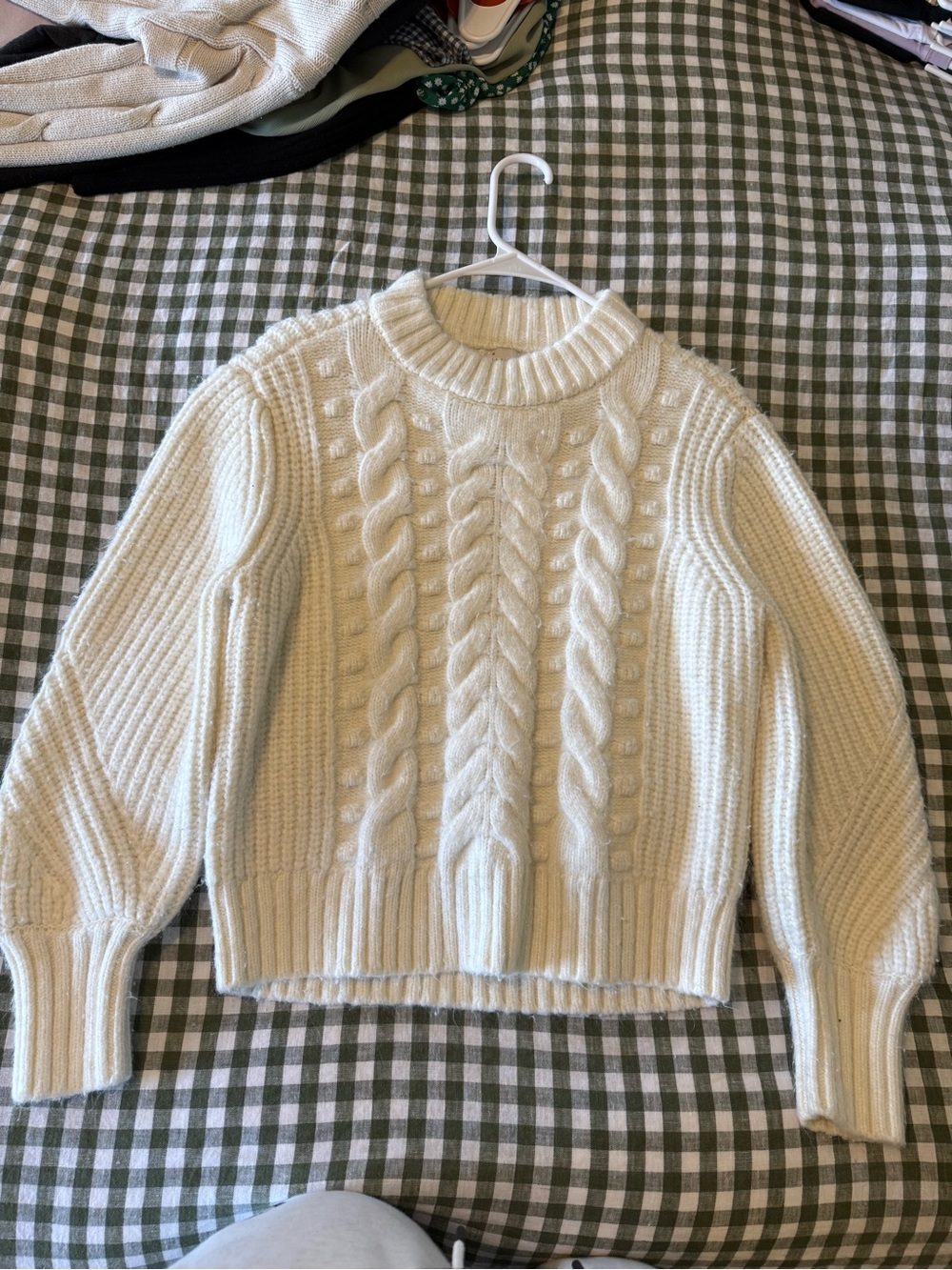 a new day Cable Knit Crewneck Sweater